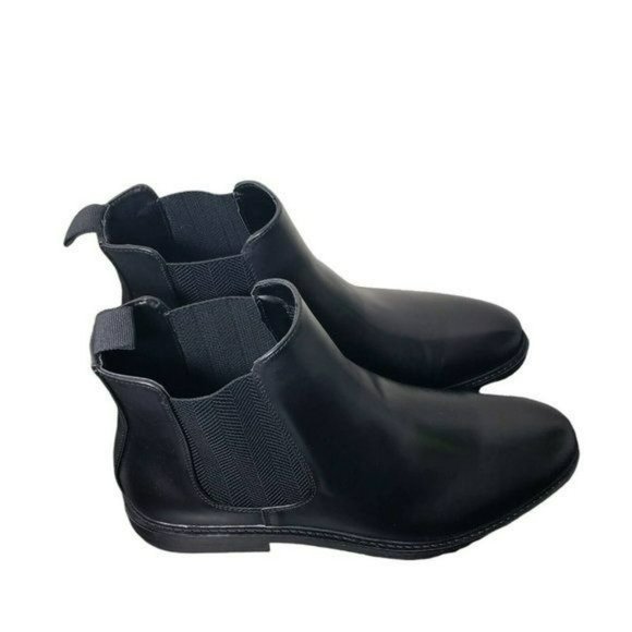Unlisted by Kenneth Cole Mens Black Peyton Chelsea Slip On Ankle Boots Size 11 M - Picture 3 of 10